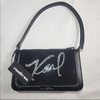image:imageKARL LAGERFELD womens Simone Demi BagBlackSilver