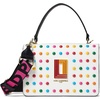image:imageKARL LAGERFELD womens Simone Studded Satchel CrossbodyWhite Multi