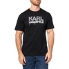 image:imageKarl Lagerfeld Mens Pullover Short Sleeve UNeck Dripping Logo TShirtBlack