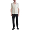 image:imageKarl Lagerfeld Mens Shirt Collar Knit Shirt Short Sleeve TopNatural