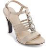 image:imageKarl Lagerfeld Paris Womens Cicely Strappy Dress Heeled SandalNaturalSilver