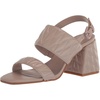image:imageKarl Lagerfeld Paris womens Sarina Quilted Open Toe Leather Heeled SandalDune Pink