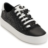 image:imageKarl Lagerfeld Womens Cate Box Lace Up Sneaker with PinsBlackBright White