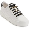 image:imageKarl Lagerfeld Womens Cate Box Lace Up Sneaker with PinsBright WhiteBlack Multi