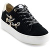 image:imageKarl Lagerfeld Womens Cate Sayings Everyday Lace Up SneakerBlackChampagne