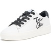 image:imageKarl Lagerfeld Womens Cate Sayings Everyday Lace Up SneakerBright WhiteBlack
