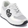 image:imageKarl Lagerfeld Womens Cushioned Insole Everyday Mayu  Lace Up SneakerSilverWhite