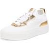 image:imageKarl Lagerfeld Womens Gabby Slip on SneakerBright WhiteGold