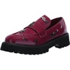 image:imageKarl Lagerfeld Womens Gaston Lug Sole Loafer with Pin EmbellishmentsRed Plum