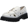 image:imageKarl Lagerfeld Womens Gaston Lug Sole Loafer with Pin EmbellishmentsSoft White