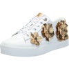 image:imageKarl Lagerfeld Womens Georgia Sneaker with Flower EmbellishmentsBright WhiteGold