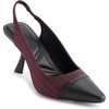 image:imageKarl Lagerfeld Womens Kinsely Evening Pointed Toe Slingback PumpWineBlk