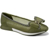 image:imageKarl Lagerfeld Womens Macklin Ballet Sneaker with Bow DetailOlive