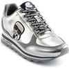 image:imageKarl Lagerfeld Womens Meade Lace Up Sneaker with Karl HeadPewter