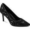 image:imageKarl Lagerfeld Womens Royale Pointed Toe Dress PumpBlack Sequin