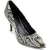 image:imageKarl Lagerfeld Womens Royale Snake Textured Dress PumpBlackWhite