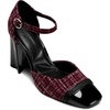 image:imageKarl Lagerfeld Womens Sapphira Closed Toe Dress HeelWineBlack