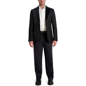 image:imageKARL LAGERFELD Mens 2 Button Long Sleeve Skull Jacquard BlazerBlack