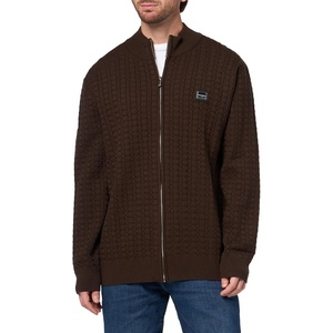 image:imageKARL LAGERFELD Mens Funnel Collar 14 Zip Chest Logo Long Sleeve ShirtBlack
