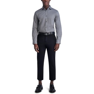 image:imageKARL LAGERFELD Mens Karltooth Print Long Sleeve Dress ShirtBlackWhite