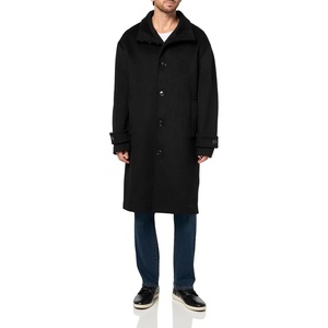 image:imageKARL LAGERFELD Mens Outerwear Wool Oversized Car CoatBlack