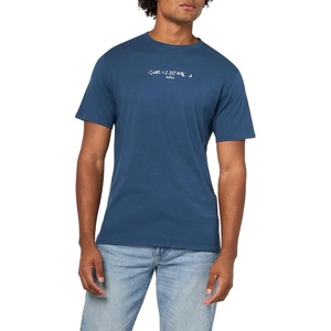 image:imageKARL LAGERFELD Mens Pullover Short Sleeve Camo Logo TShirtDark Denim