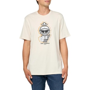 image:imageKARL LAGERFELD Mens Pullover Short Sleeve Graphic TShirtNatural