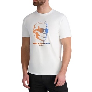 image:imageKARL LAGERFELD Mens Soft Cotton Crew Neck TShirtClassic White