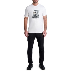 image:imageKARL LAGERFELD Mens Soft Cotton Crew Neck TShirtWhite