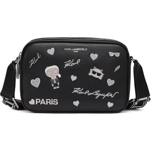 image:imageKARL LAGERFELD Paris Maybelle Pin CrossbodyBlack Shimmer