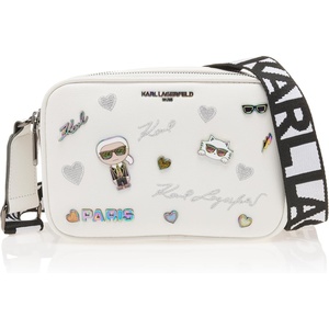 image:imageKARL LAGERFELD Paris Maybelle Pin CrossbodyWhiteSparkle