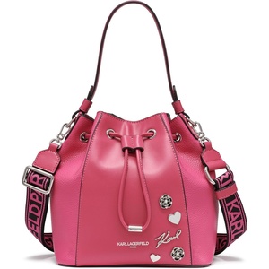 image:imageKARL LAGERFELD Paris Womens Adele Bucket BagFuchsia