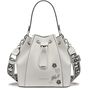 image:imageKARL LAGERFELD Paris Womens Adele Bucket BagWhite