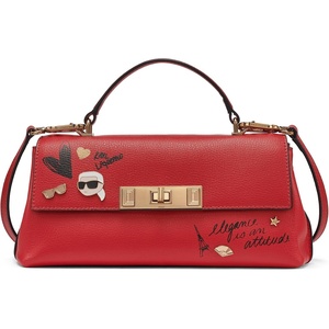 image:imageKARL LAGERFELD Paris Womens Elle In Paris Crossbody BagAdmiral Red