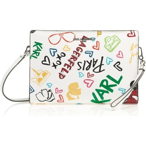 image:imageKARL LAGERFELD Paris Womens Essential CrossbodyBlanc Multi Legacy