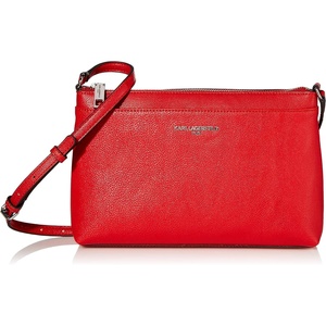 image:imageKARL LAGERFELD Paris Womens Essential CrossbodyCrimson