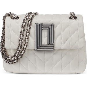 image:imageKARL LAGERFELD Paris Womens Laffayette Leather Crossbody Bag With Chain StrapWinter White