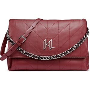 image:imageKARL LAGERFELD Paris Womens Lavande Leather Crossbody Bag with Adjustable Strap Barolo Wine One Size