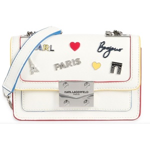 image:imageKARL LAGERFELD Paris Womens Legacy Corinne Shoulder BagWht Multi