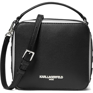 image:imageKARL LAGERFELD Paris Womens Maybelle CrossbodyBlackSilver