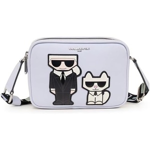 image:imageKARL LAGERFELD Paris Womens Maybelle Graphic Camera CrossbodyIce Blue