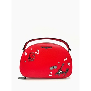 image:imageKARL LAGERFELD Paris Womens Maybelle Satchel CrossbodyCrimson