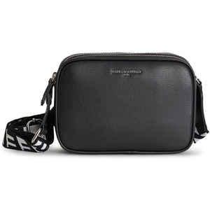 image:imageKARL LAGERFELD Paris Womens Maybelle Solid CrossbodyBlackSilver
