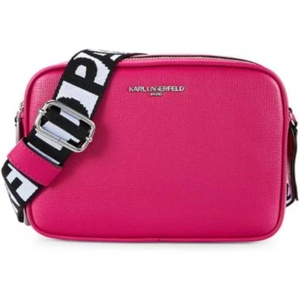 image:imageKARL LAGERFELD Paris Womens Maybelle Solid CrossbodyDark Fuchsia