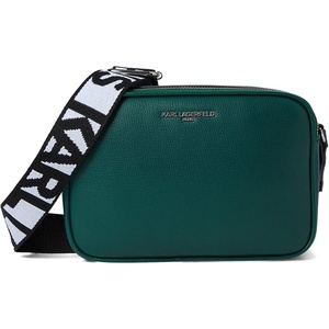 image:imageKARL LAGERFELD Paris Womens Maybelle Solid CrossbodyHunter
