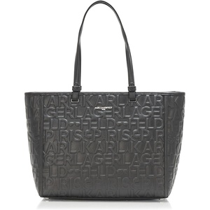 image:imageKARL LAGERFELD Paris Womens Maybelle Tote HandbagBlackSilver
