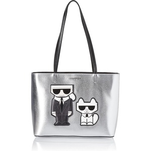 image:imageKARL LAGERFELD Paris Womens Maybelle Tote HandbagSilver Legacy