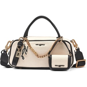 image:imageKARL LAGERFELD Paris Womens Zaylia Crossbody BagNaturalBlack