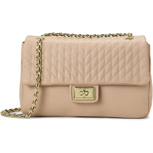 image:imageKARL LAGERFELD Womens Agyness Solid Shoulder BagLight Shell