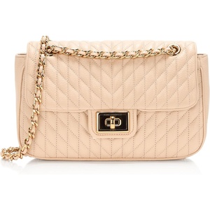 image:imageKARL LAGERFELD Womens Agyness Solid Shoulder BagShell